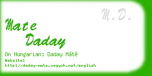 mate daday business card